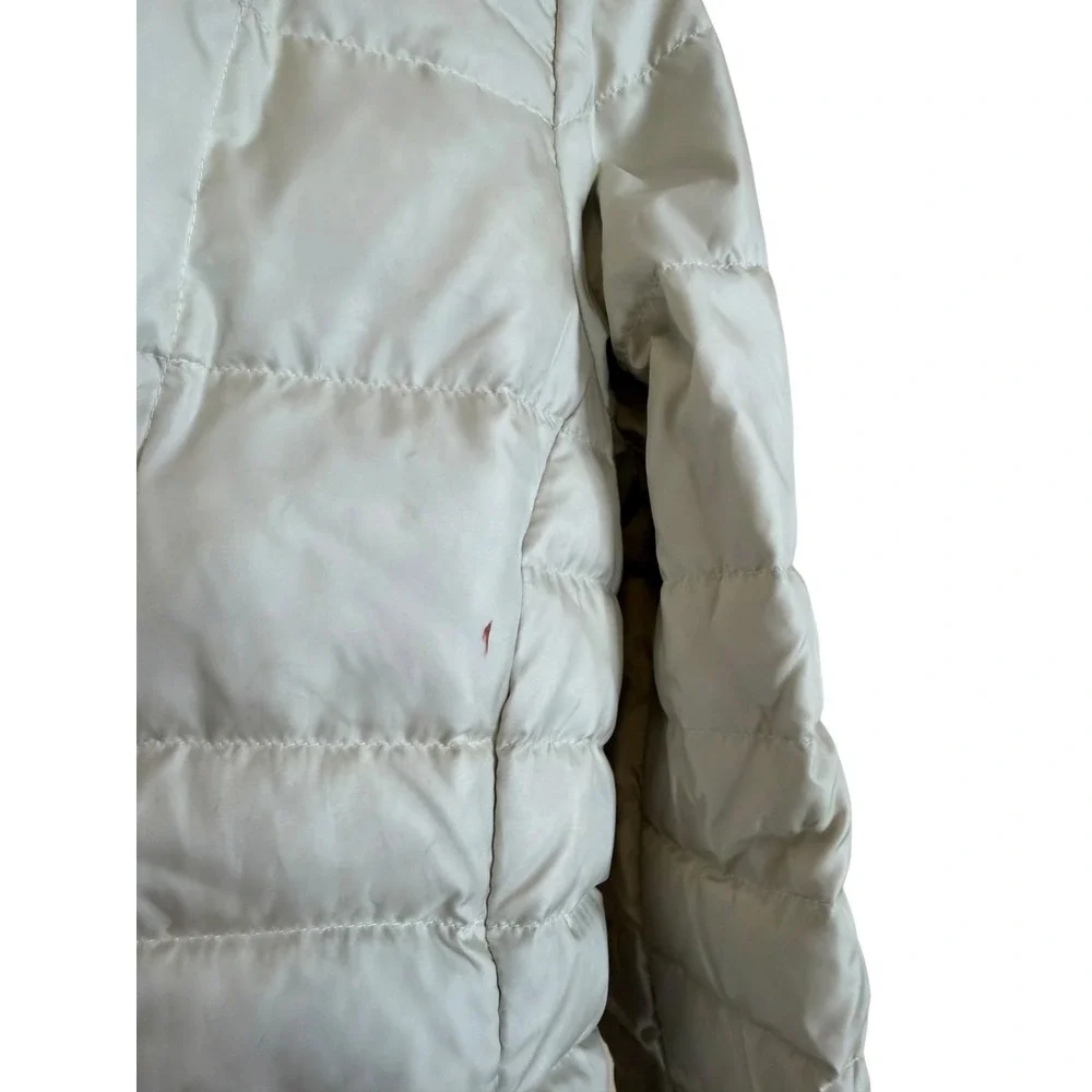 The North Face Womens Metropolis 550 Down Parka Jacket Cream Off-White Size M